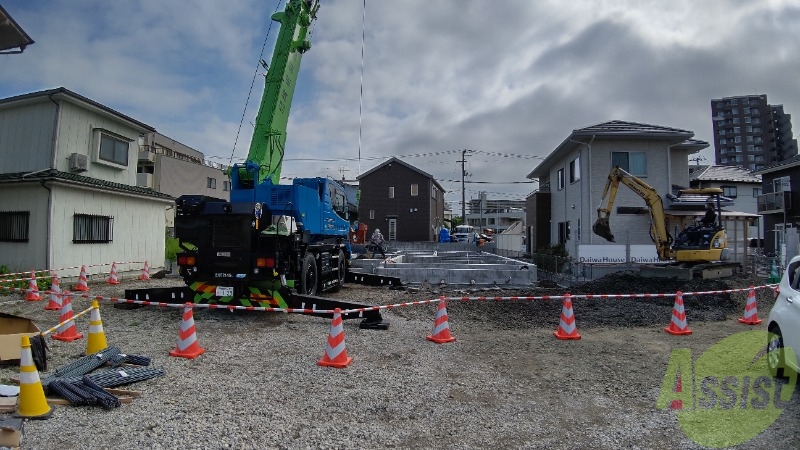 バス・シャワールーム　建設中