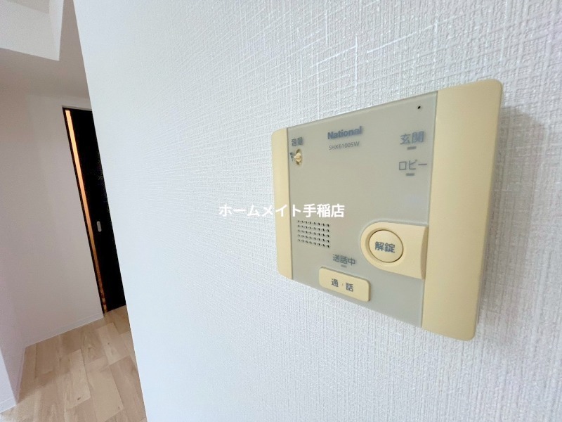 セキュリティ　インターホン付きで安心です♪