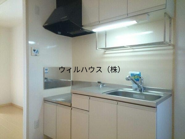 キッチン　２口ガスコンロ設置可！