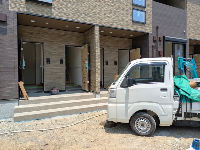 エントランス　建築中