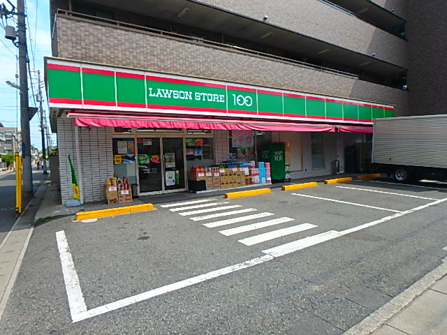 コンビニ　ローソンストア100市川末広二丁目店（コンビニ）まで595m