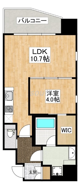 プレジオ松屋町の間取り写真
