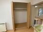 収納　寝室の収納です。部屋がすっきり片付きます。