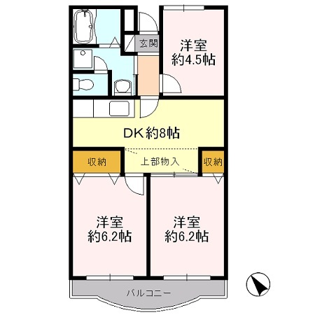 アメニティ芦田第3マンションの間取り写真
