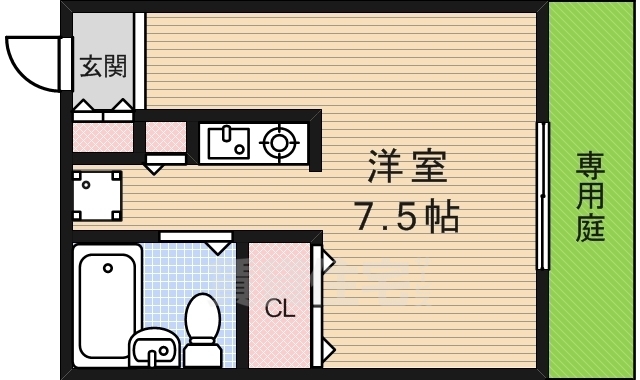 ハイツ天神の間取り写真