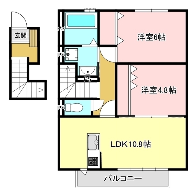 グランメール七光台 Dの間取り写真