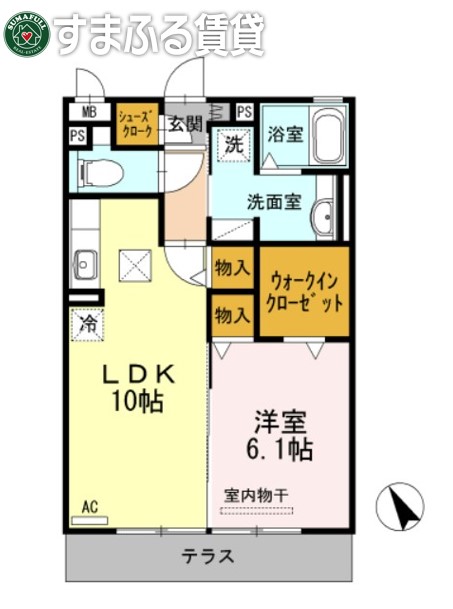 グランブルーIIの間取り写真