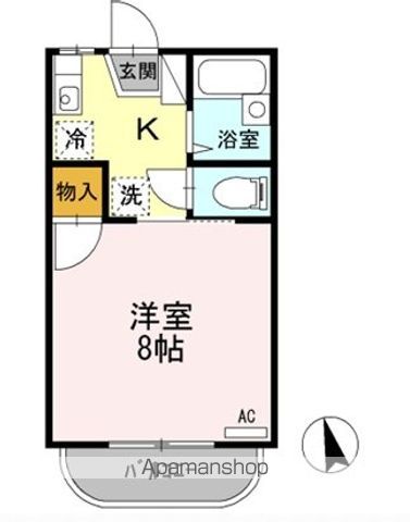 ＪＲ山陽本線 西条駅 バス乗車時間：5分 最寄りバス停で下車 徒歩6分 2階建 築33年の間取り写真