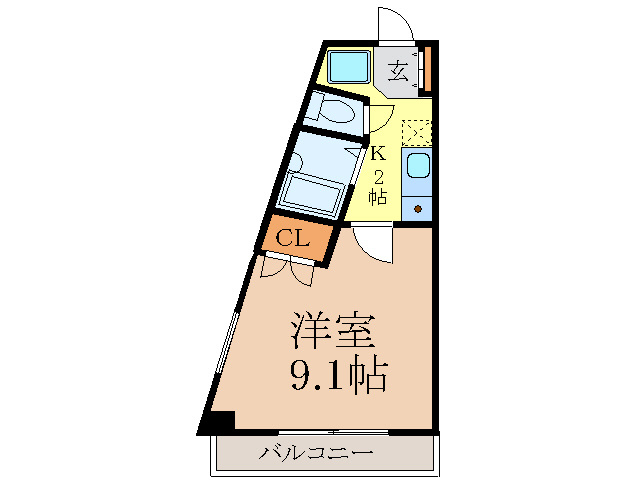 KEY FLAT千種の間取り写真