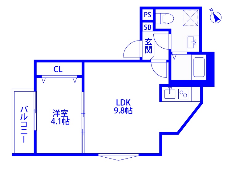 CRASTINE愛宕町の間取り写真