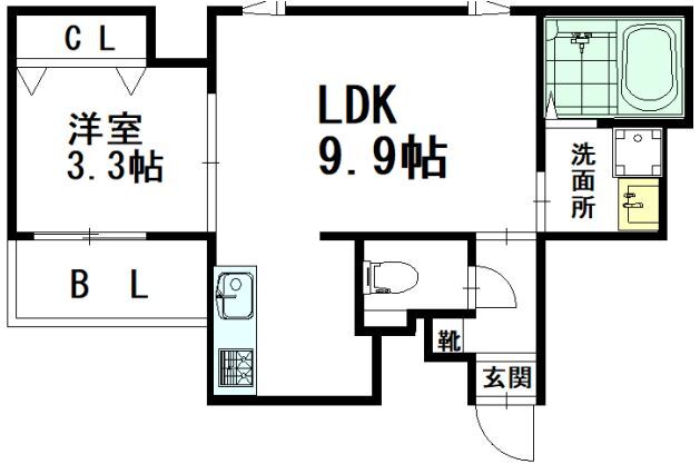 WISTERIA 香椎SUZUの間取り写真
