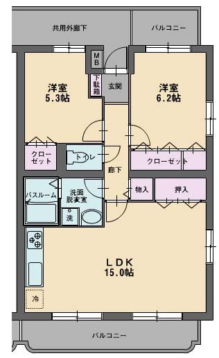 アウローラ上香貫の間取り