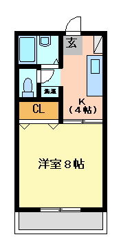 ハイツ南蔵王の間取り