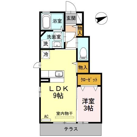 【D-room青島の間取り】