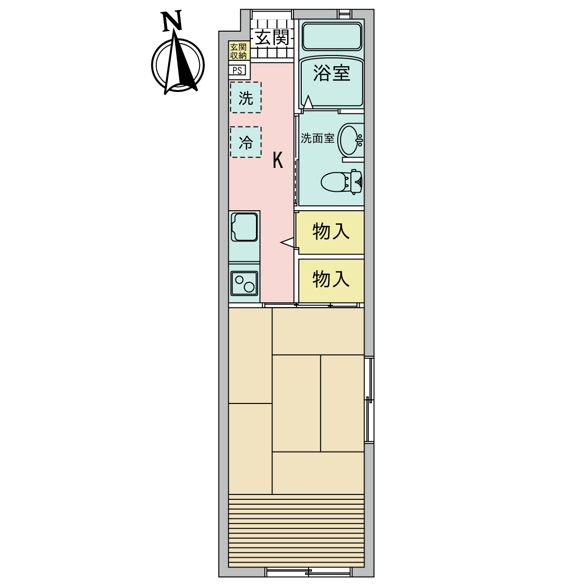 さねさしの家東棟の間取り