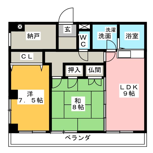 サンハイツ高蔵の間取り