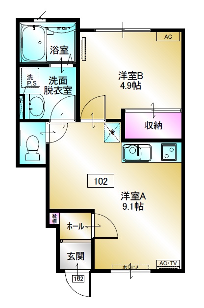 モンマルトルの間取り