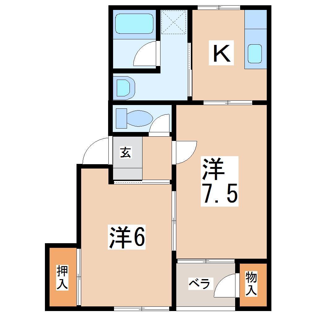 アイシス・レオンＹＡＨＡＢＡの間取り