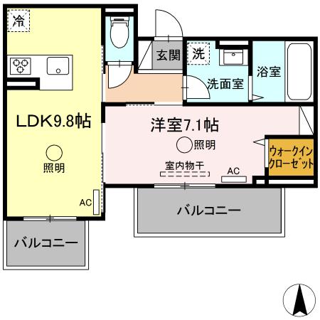 ルピナスシーサイド　D棟の間取り