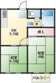 ハイツ梨花の間取り