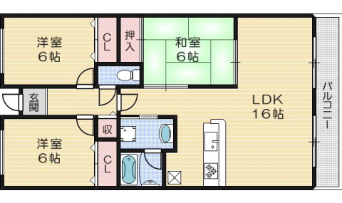 ボヌールプラザの間取り