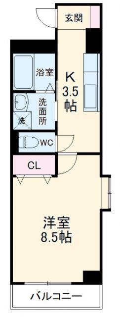 第六マンション一八の間取り