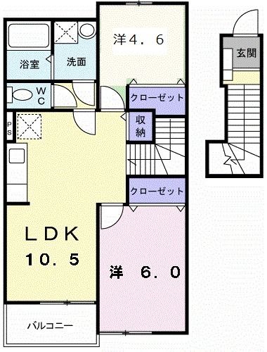 エスポワール・Ｋの間取り