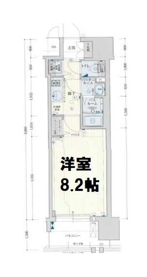 グランカリテ日本橋IIの間取り