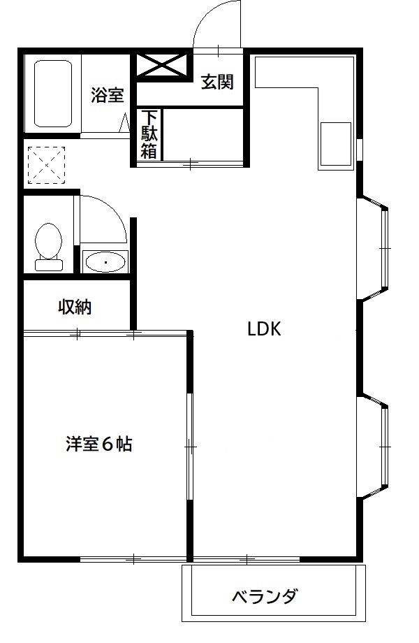 サニーハイツの間取り