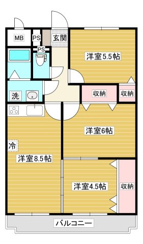 キングパレスの間取り