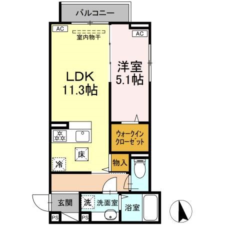 北区滝野川のアパートの間取り