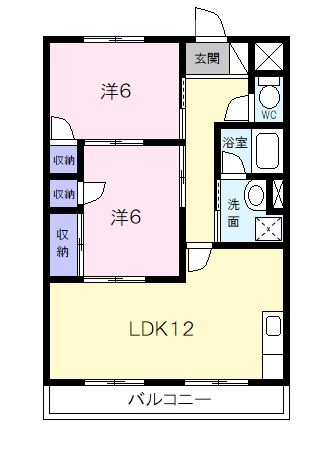 マンション山本の間取り