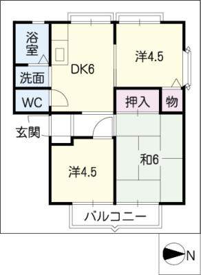 カーサ北町の間取り