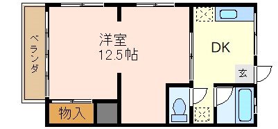 足立区西新井のアパートの間取り