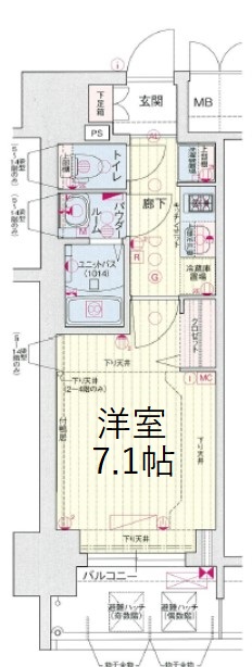 プレサンス桜通ベルノの間取り