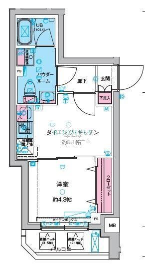 ガリシア旗の台の間取り