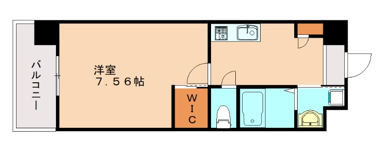 北九州市小倉南区徳力のマンションの間取り