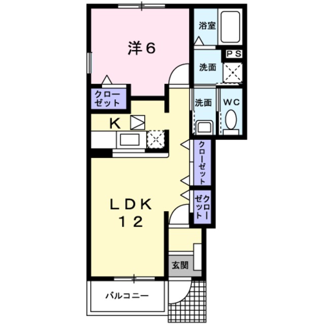 フォルシュＭ　Ｂ棟の間取り