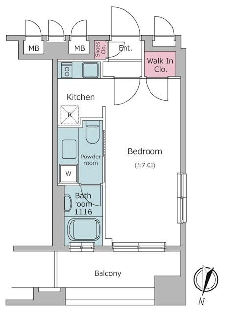 文京区音羽のマンションの間取り