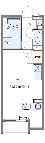ミランダサクラ　リアの間取り