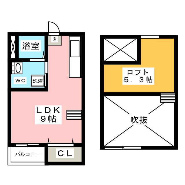 Ｌａ　Ｃａｓａ　ｄｅ　ｓａｒａｈ　日比野の間取り