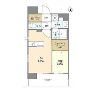 名古屋市中区栄のマンションの間取り