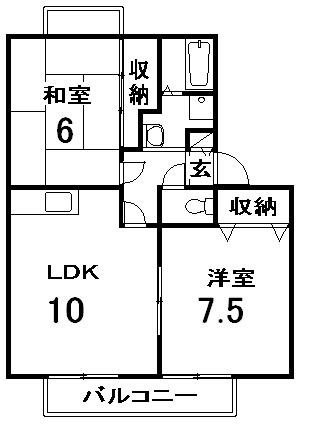 プレジール翠園の間取り