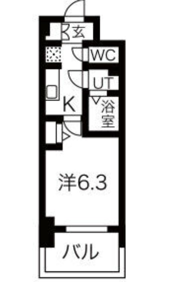 メイクス名駅南IIの間取り