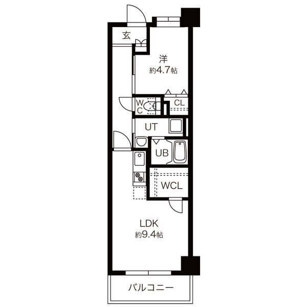 常滑市栄町のマンションの間取り