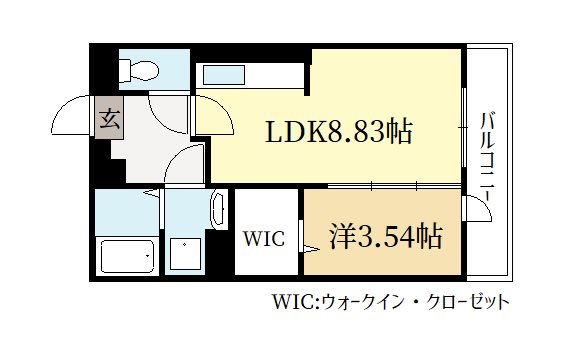 宇治市小倉町のアパートの間取り