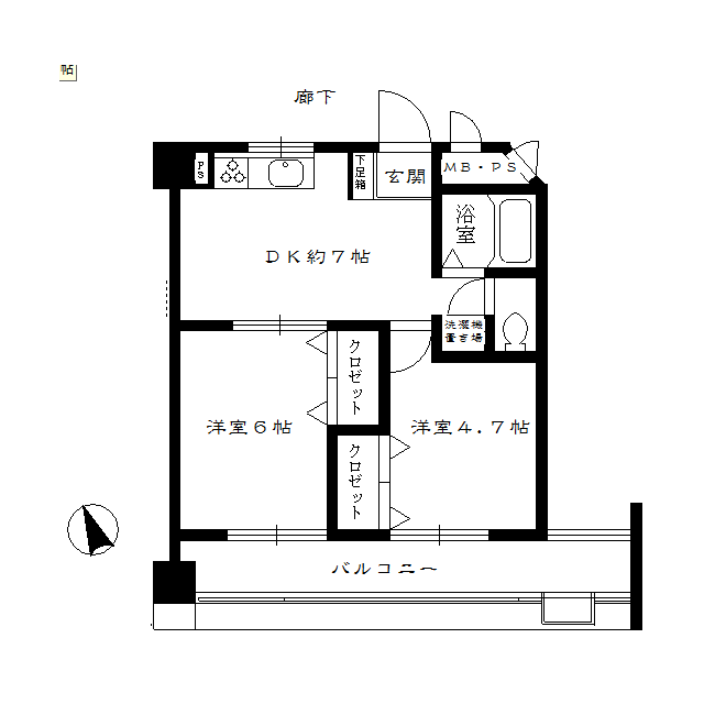 川崎市川崎区榎町のマンションの間取り