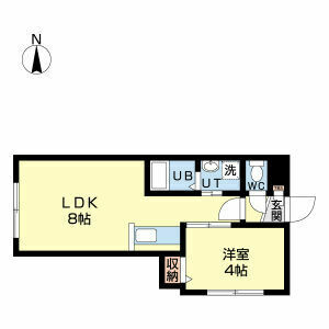 札幌市中央区北一条西のマンションの間取り