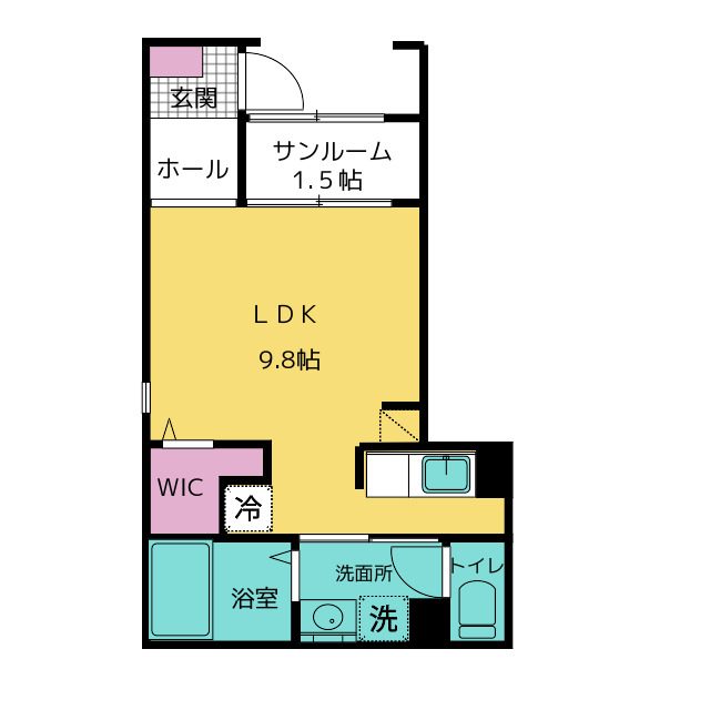 フィールド　レジーナ５の間取り