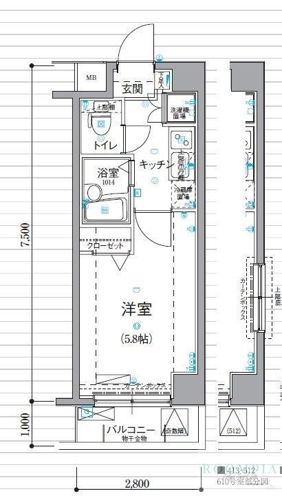 リヴシティ新宿壱番館の間取り